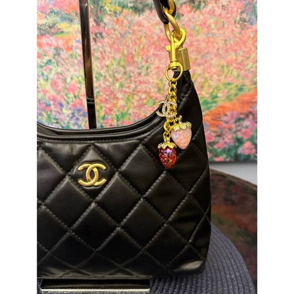 Gorgeous Handmade Designer Bag Purse Charm Keychain - Picture 2 of 5